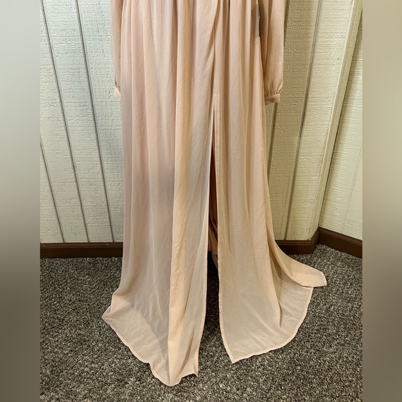 Lulu’s Wondrous Water Lilies Maxi Dress, size Large.  NWT. - Picture 4 of 7